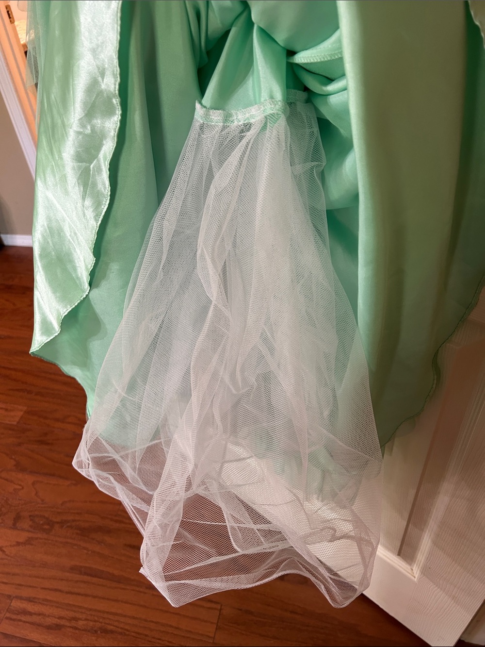 Masquerade Rhinestone & Ruffle Gown - Picture 11 of 12